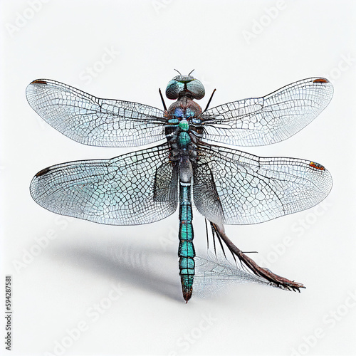 dragonfly isolated on white © Damian