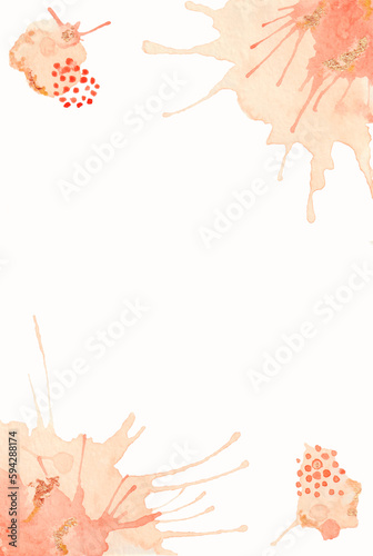 Hand draw watercolor abstract background