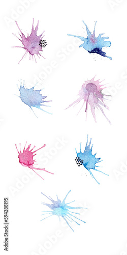 Hand draw watercolor abstract background