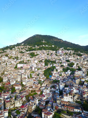Taxco's Stunning Cityscape from Central Mirador: Aerial View © Enrique