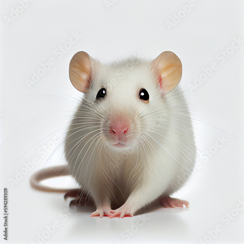 rat on a white © Damian