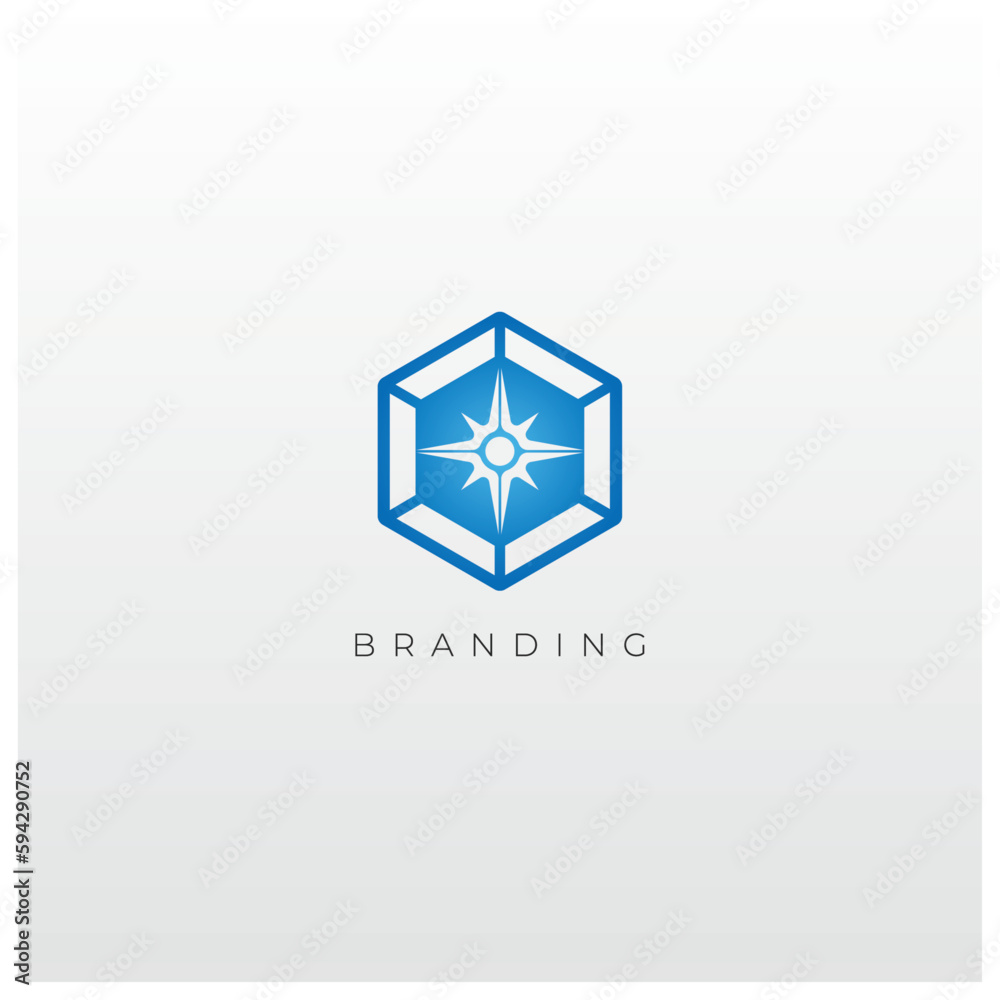 Industrial Technology Vector Logo Concept Industrial Technology Vector Logo Concept
