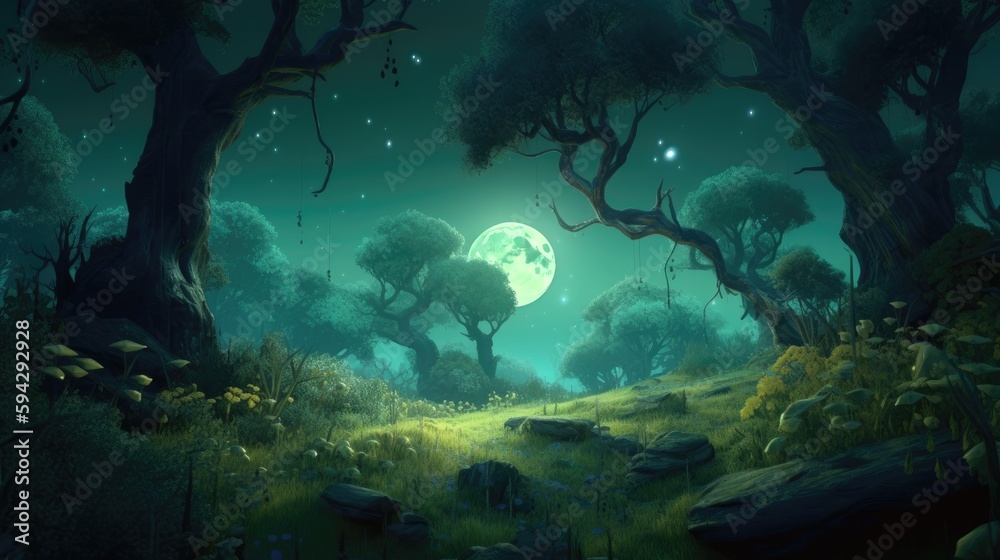 Forest in springtime