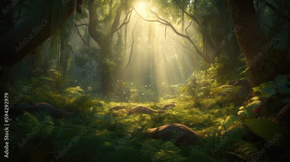 Forest in springtime