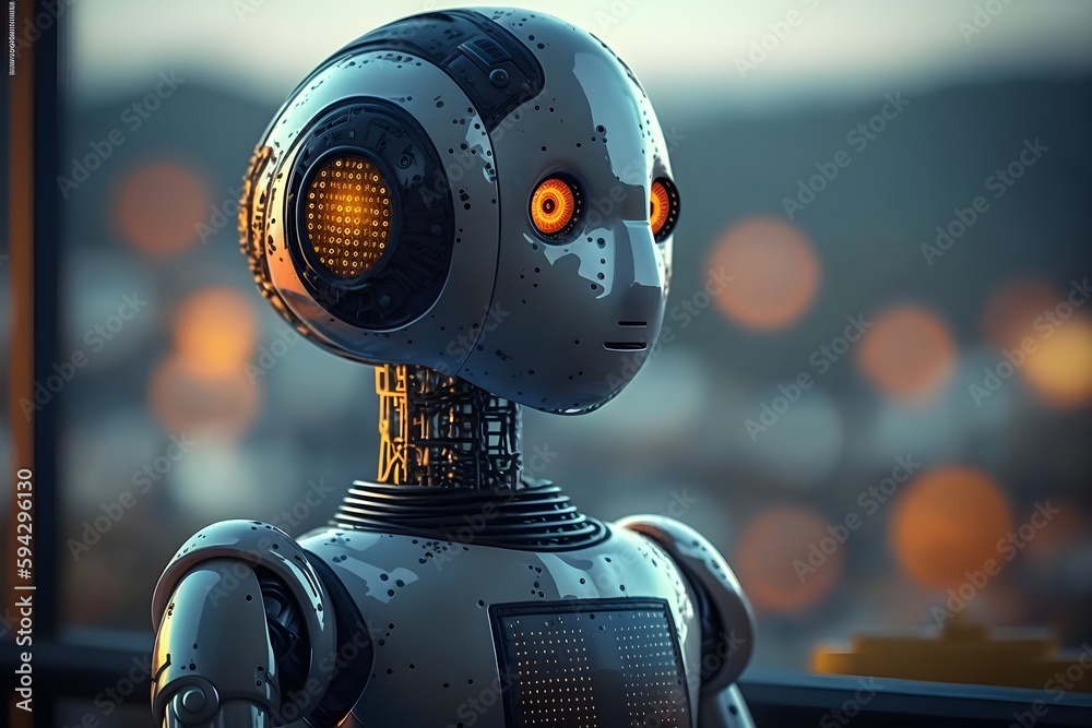 robot, android, humanoid, Artificial Intelligence Stock Illustration ...