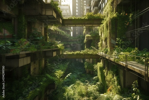 Synthetic Urban Jungle. Generative AI © Juan