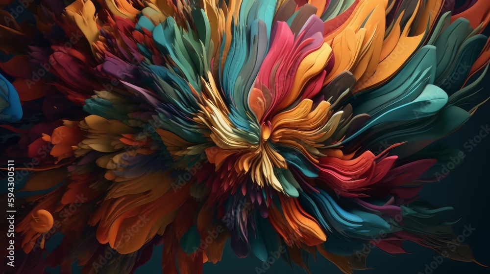 Abstract Background of an abstract horizontal wave in color. Generative Ai Abstract Background of an abstract horizontal wave in color. Generative Ai