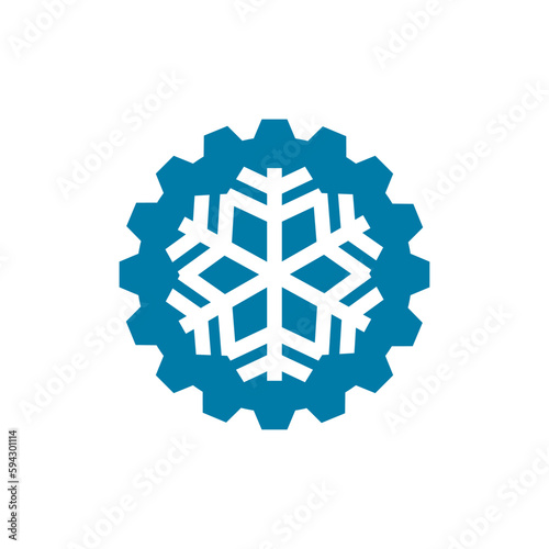 AC air conditioning repairman service logo design