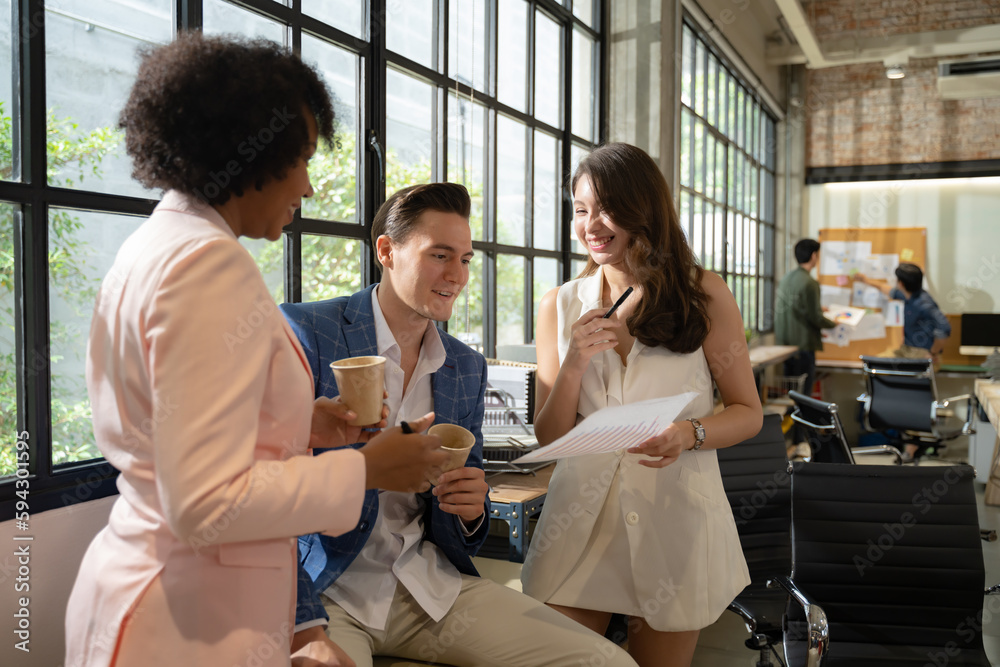 They give their all at work.strategy planning,Cooperate teamwork,startup company,office coworker collaborate and small business concept.Shot of a group of businesspeople having meeting in a boardroom.