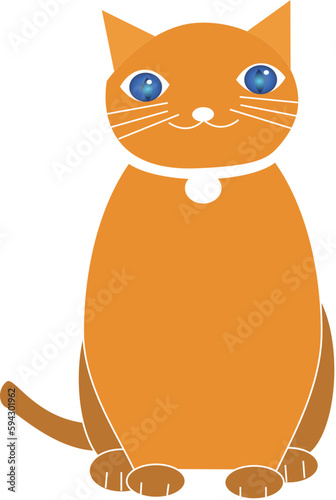 お座り猫のミモザ