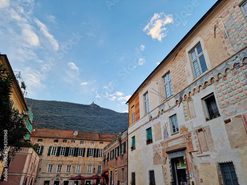 Finalborgo liguria medieval village Italy photo