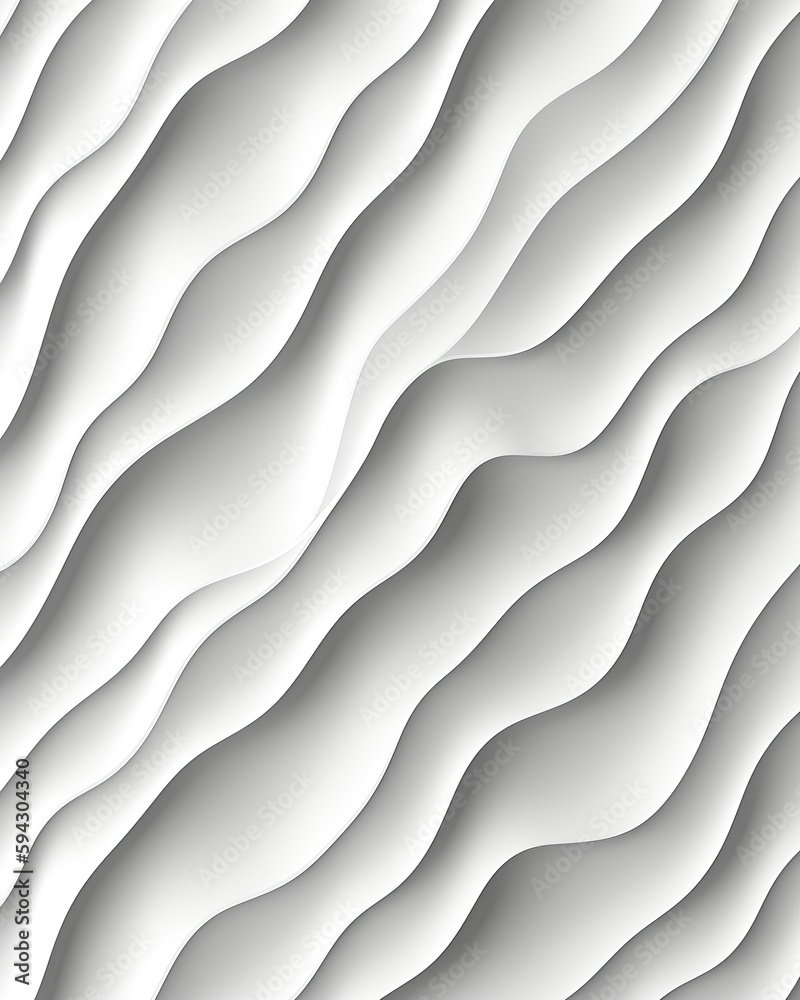Fototapeta premium Ribbed surface of wavy lines, textures, wallpaper, plaster
