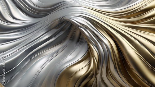 The texture of black and white marble for a pattern of packaging in a modern style. Beautiful drawing with the divorces and wavy lines in gray tones for wallpapers and screensaver. Generative ai