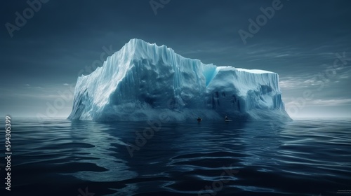 Iceberg under the sea ultra realistic  Generative AI
