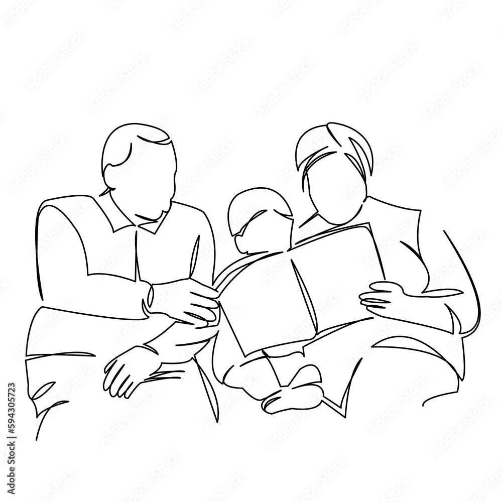 grandparents reading a book to their grandson grandparents reading a book to their grandson