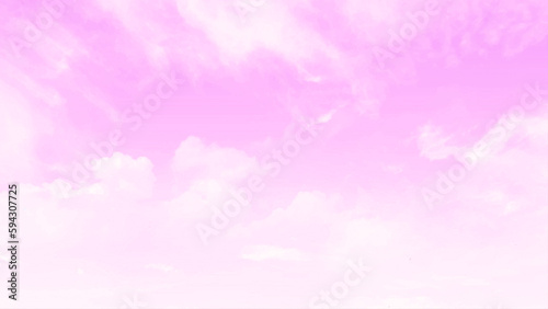 Fantasy over the rainbow on sky abstract with a pink colored background and wallpaper. Vector image concept