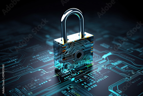 cyber security, padlock