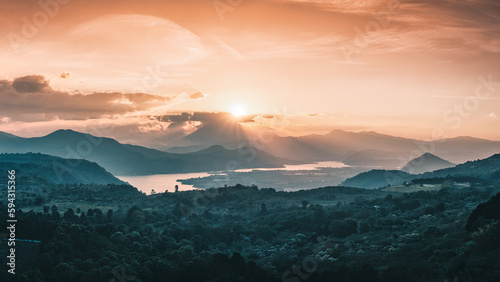 Amatitlán lake. Guatemala