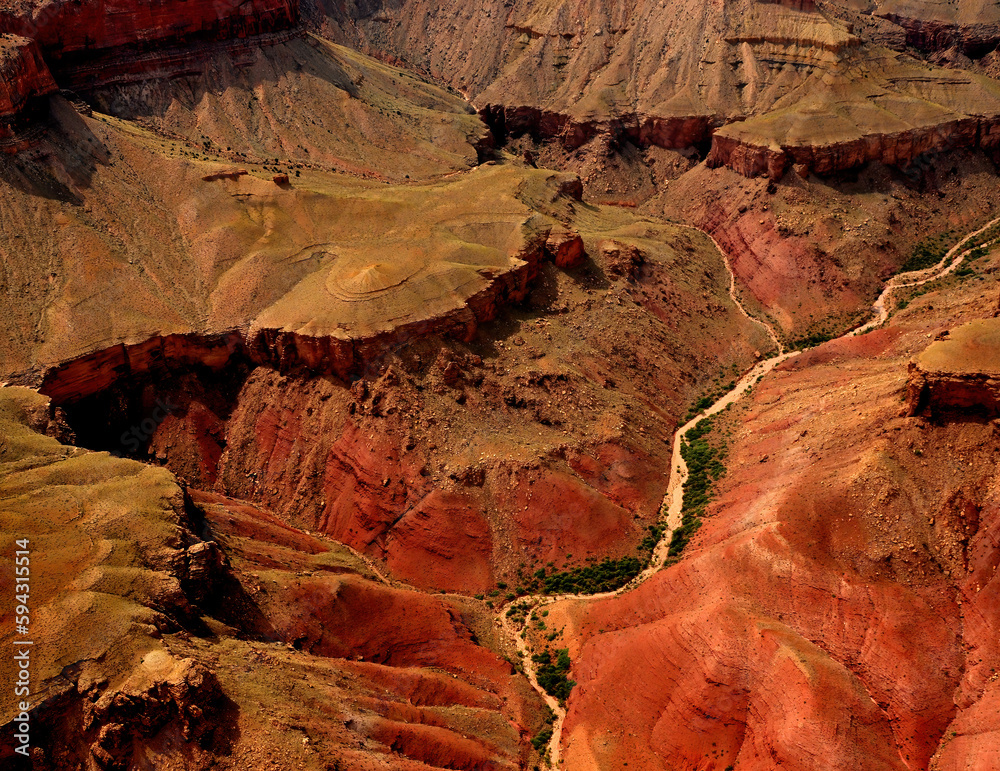 Aerial View Grand Canyon Arizona - obrazy, fototapety, plakaty 