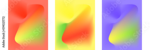 Set of gradient background with beautiful gradation color, cinco de mayo theme background.vertical banner