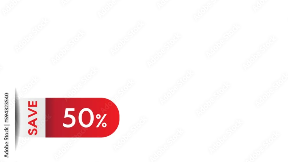 fifty percent off label with moving shadow fifty percent off label with moving shadow