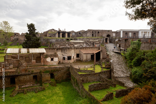 Pompeii archaeological park near Naples city, Italy