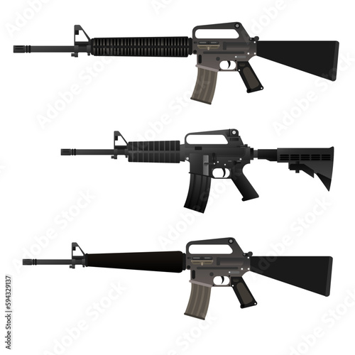US Infantry Battle Rifles / Ai Illustrator