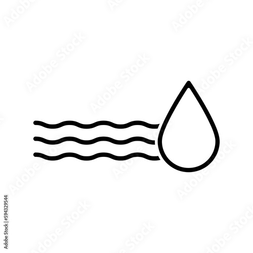 Water absorption icon vector illustration on white background
