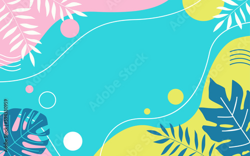 Mephis background with floral style