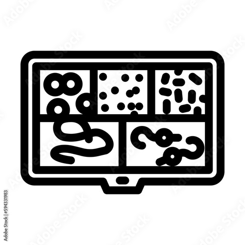 bead jewelry making kit toy baby line icon vector illustration