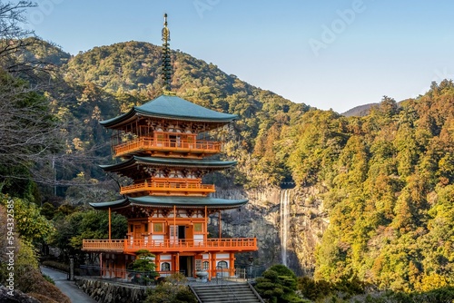 A beautiful japanese tower of history