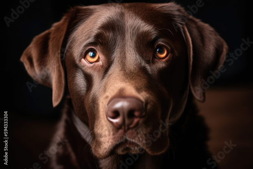 Dog portrait - Generative AI © MadalinaIonela