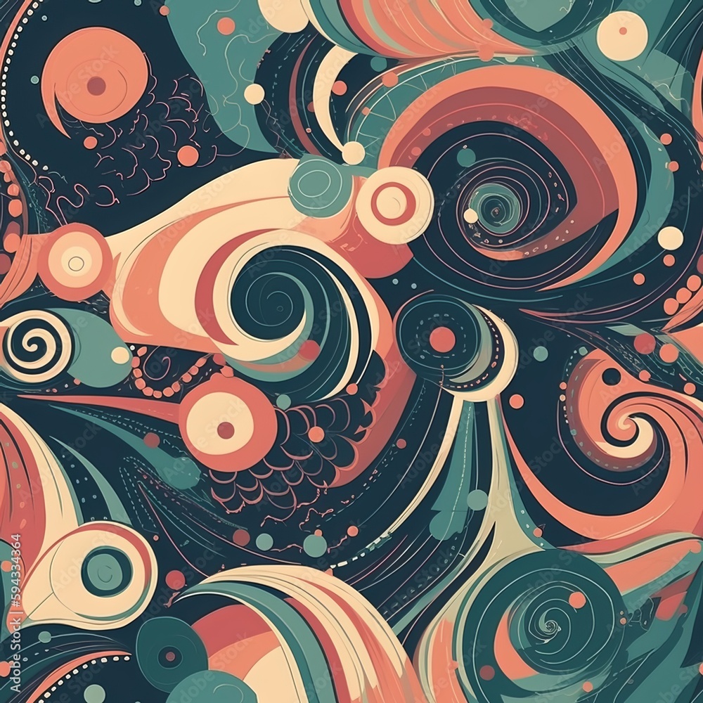Seamless Galaxy and Space-Inspired Pattern with Vibrant Colors Seamless Galaxy and Space-Inspired Pattern with Vibrant Colors