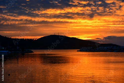Sunset over the lake © Nasko