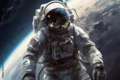 astronaut in space