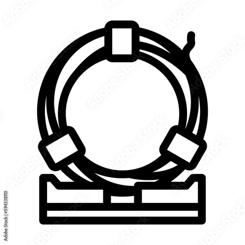 wire steel production line icon vector illustration