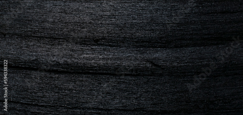 black burnt wood for background