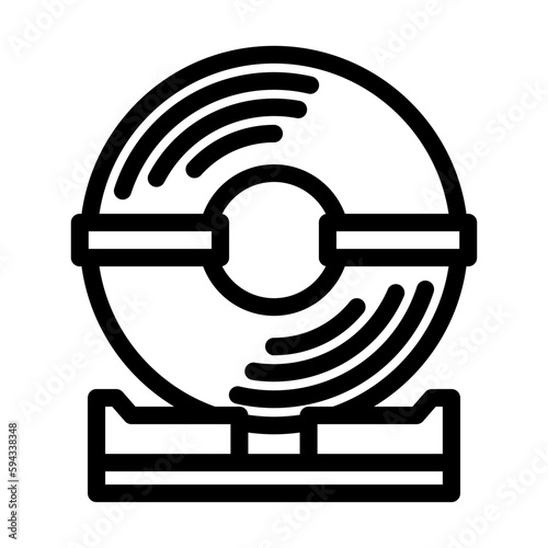 coil steel production line icon vector illustration