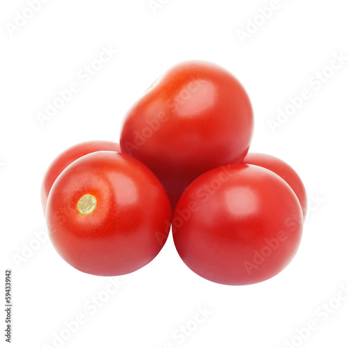 cherry tomatoes isolated on white background