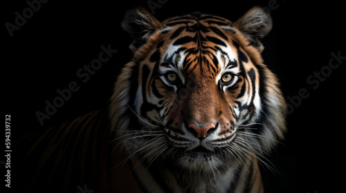 white tiger portrait © Alex