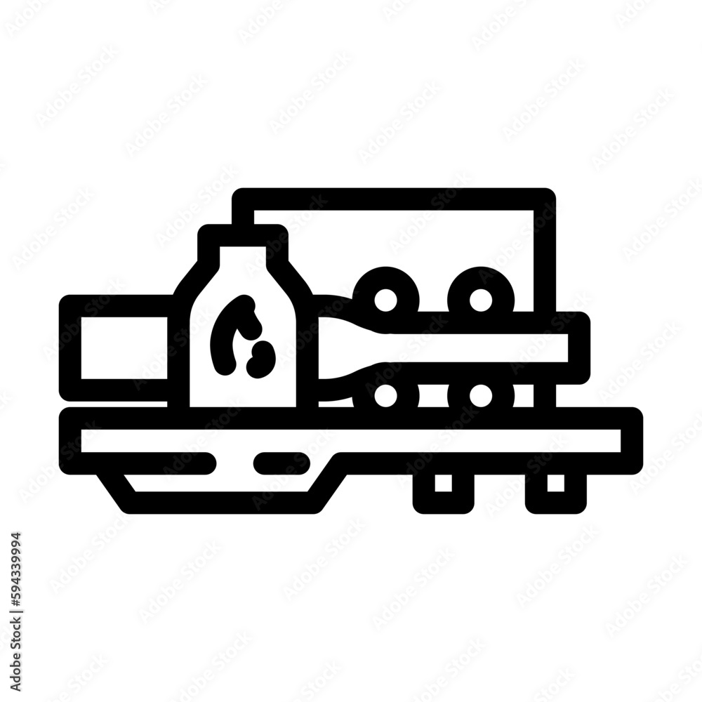 hot rolling steel production line icon vector illustration
