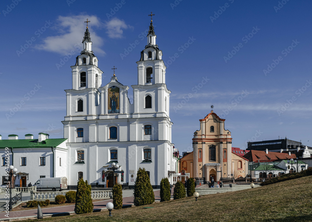 Holy Spirit Cathedral in the center of Minsk