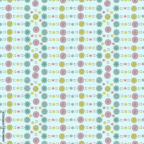 Seamless background pattern with a variety of multicolored lines.