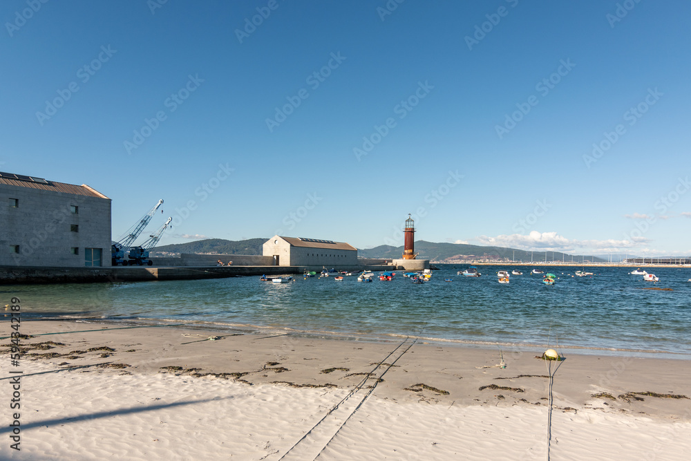 Fototapeta premium Playa de O Cocho, en Vigo (Galicia, España)