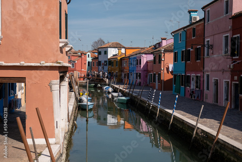 Colorful Burano houses
