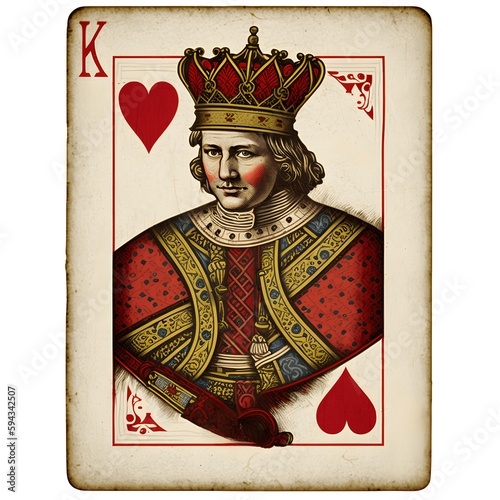 king of hearts playing card Generative AI	