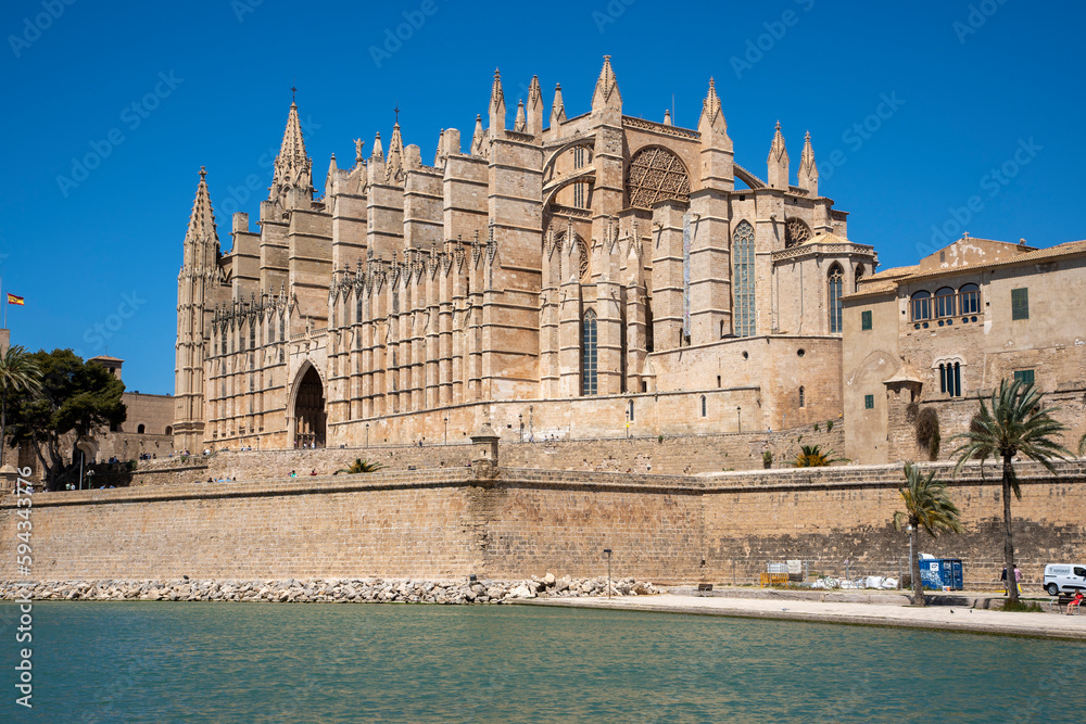 La basilica cattedrale di Santa Maria, Palma di Maiorca, Spagna
