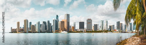 the skyline of miami, florida