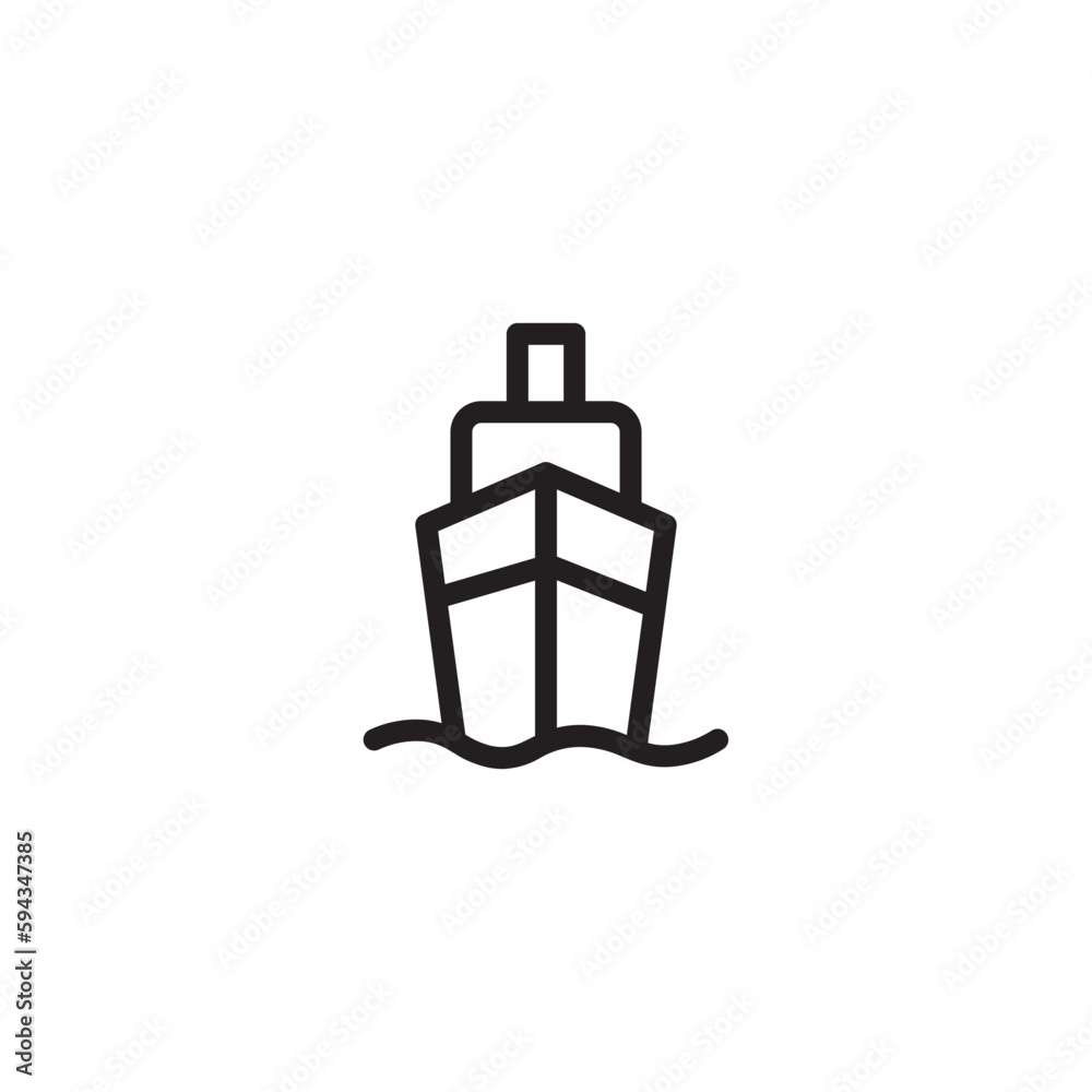 Car Service Transport Outline Icon Car Service Transport Outline Icon