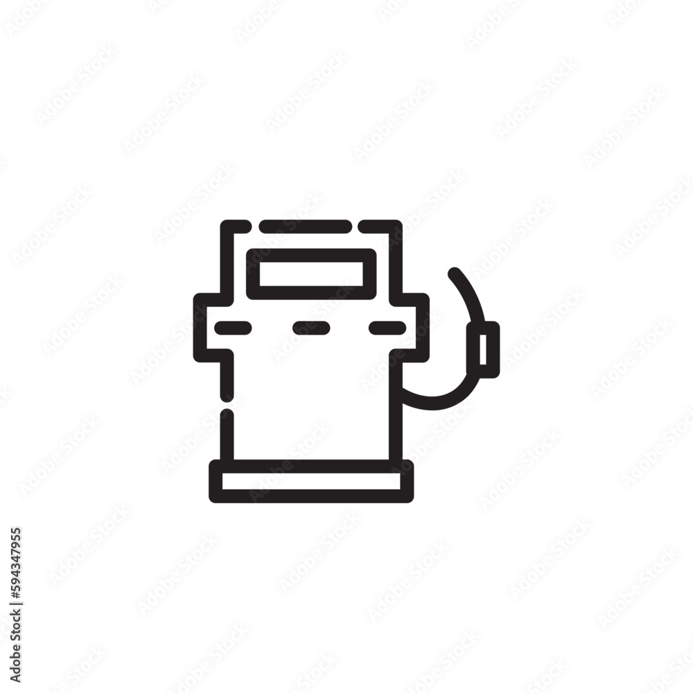 Fuel Service Vehicle Outline Icon Fuel Service Vehicle Outline Icon